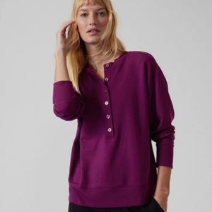 Athleta Balance Henley Sweatshirt